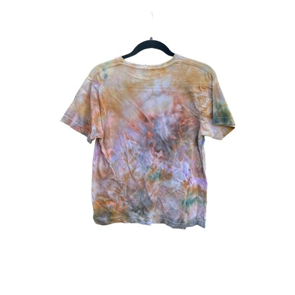 Tie Dye T-Shirt with Cayman Islands Graphic | Scrunch Tie - Ice Dye - Picture 2 of 2